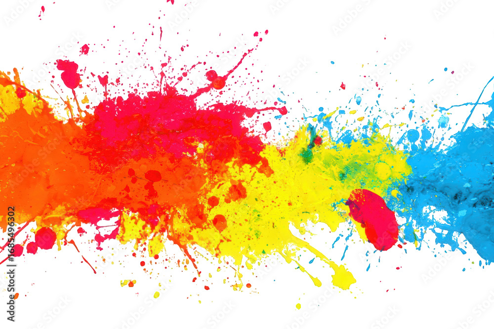 Fototapeta premium Abstract paint splashes