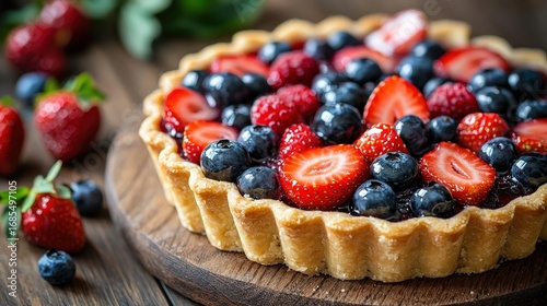 Fresh Fruit Tart with Seasonal Berries