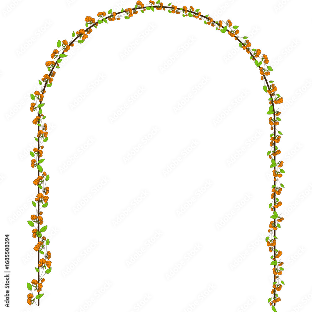 Naklejka premium Floral decoration