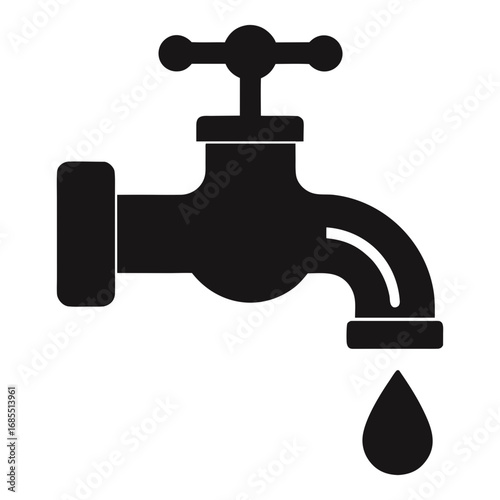 faucet with water drop