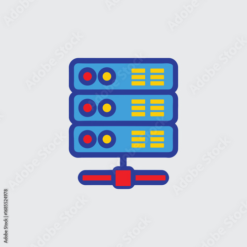 flat icon with shadow vector eps10
