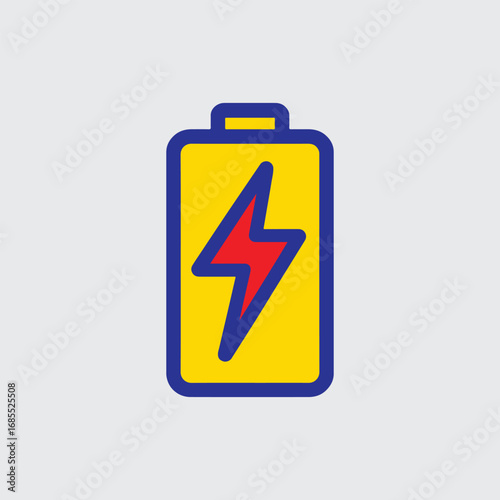 high voltage sign on the road