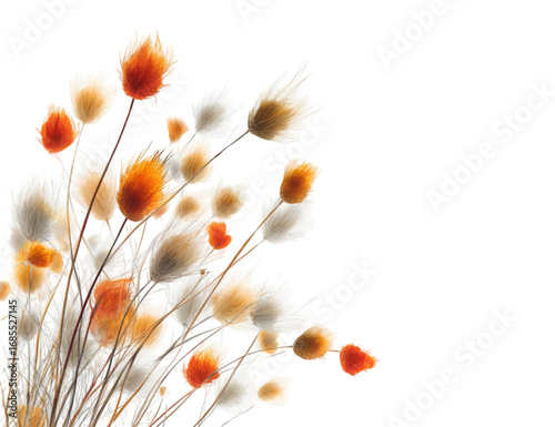 Close-up cluster of decorative dried flowers