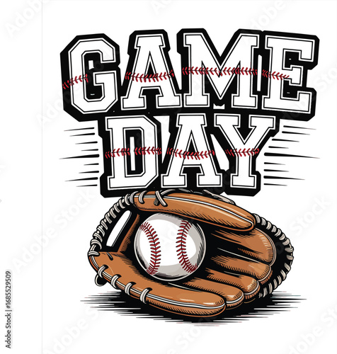 baseball illustration at vector t-shirt design