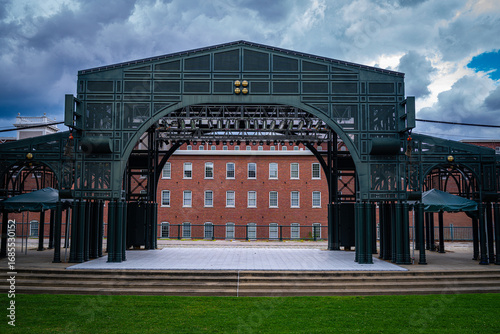 Boarding House Park in Lowell, Massachusetts, a popular grassy outdoor concert venue set on the historic grounds of former cotton mills