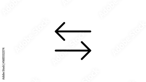 Transfer arrow icon animation. Arrow icon animation.