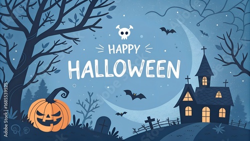 halloween background with pumpkin and bats,beautifull  background 