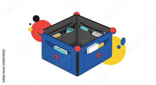 Organizing storage boxes and containers for efficient space management
