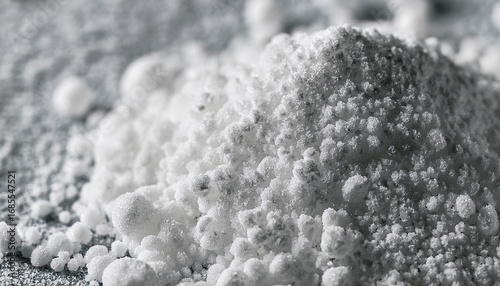 detailed macro shot of lithium bromide powder texture