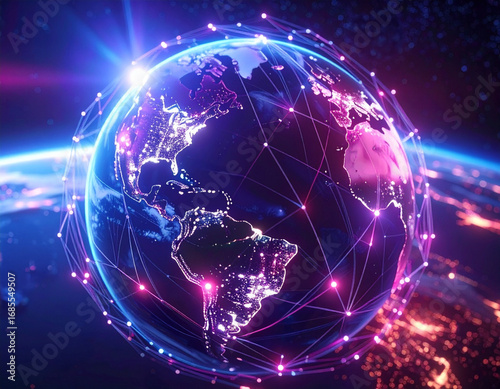Internet global World Wide Web with planet earth and light lines symbolizing the connection of continents and countries  as illustration.jpg
