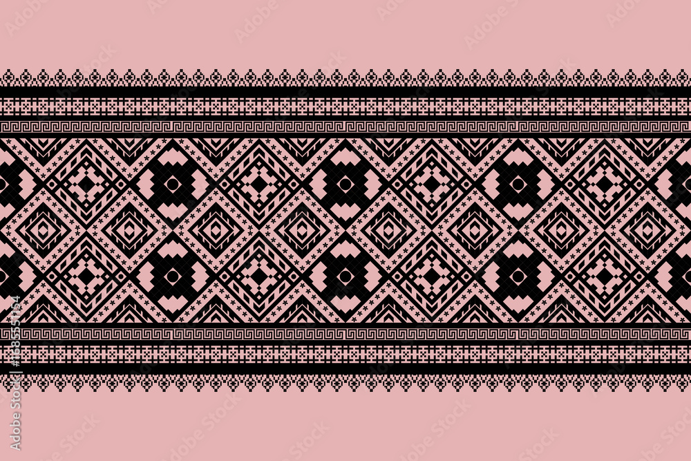 Seamless vector fabric pattern