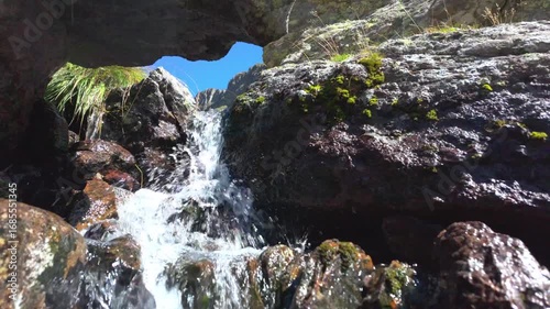 Fresh water comes down from the mountains