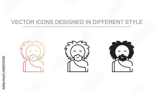 Prehistoric Man icon design with white background stock illustration