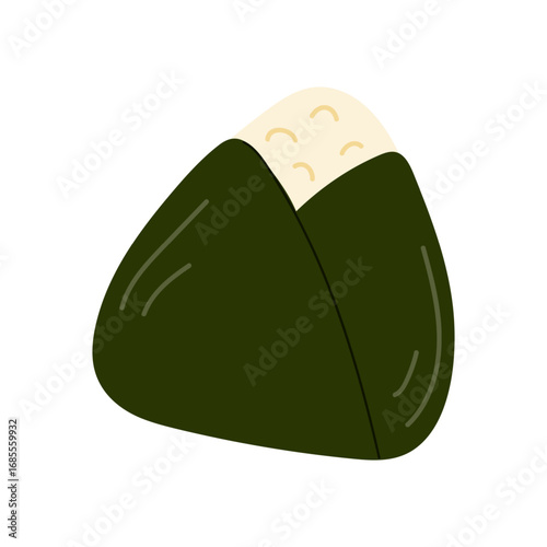 Delicious onigiri wrapped in nori showcasing a traditional Japanese snack enjoyed at lunchtime