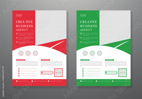 Dynamic business agency flyers showcasing services and benefits for growth