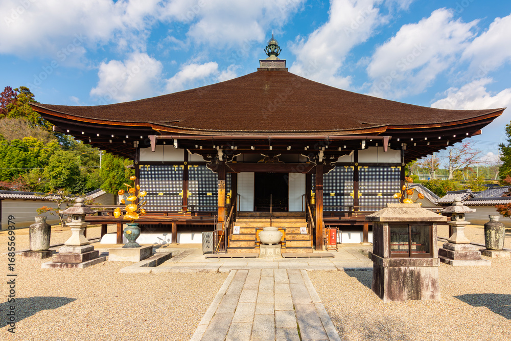 Naklejka premium Ninna-ji temple and gardens, Kyoto, Japan