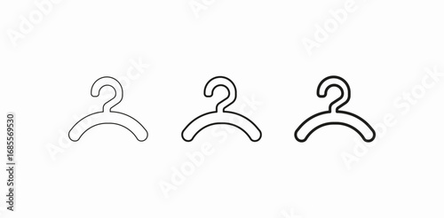 clothing hanging device icon sign vector