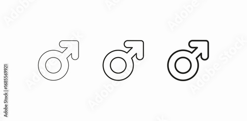 gender male symbol icon sign vector