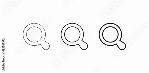magnifying glass tool icon sign vector