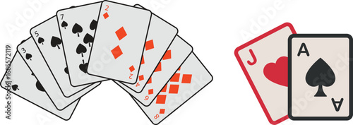 Gambling Game Card Icon Collection.eps