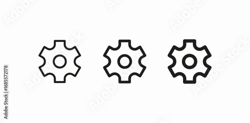 gear setting tools icon sign vector