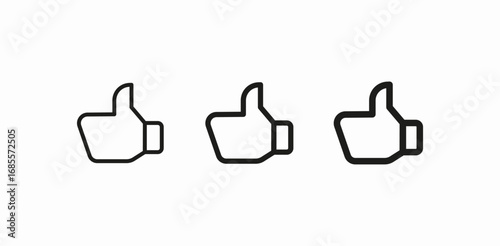 thumbs up like icon sign vector