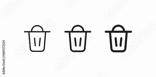trash delete remove icon sign vector