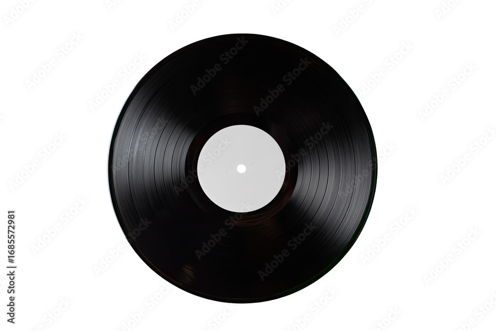 Obraz premium Blank vinyl record, black and white