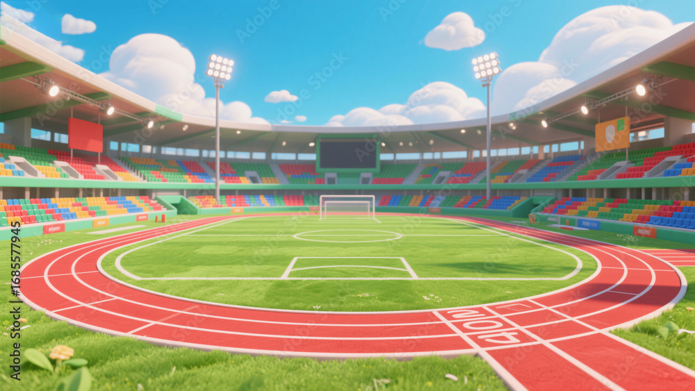 Obraz premium empty stadium seats