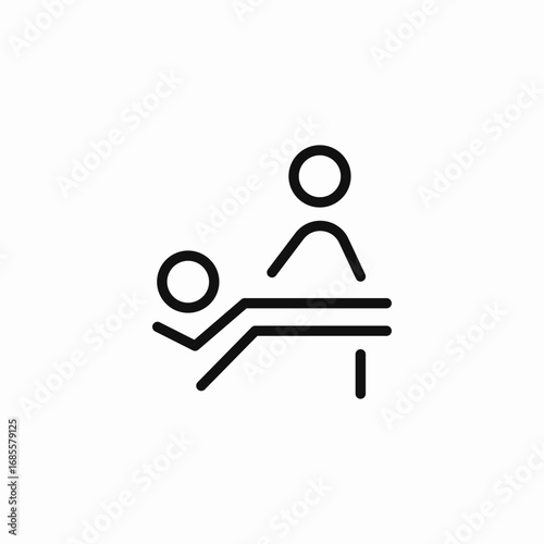 patient doctor consultation  icon sign vector