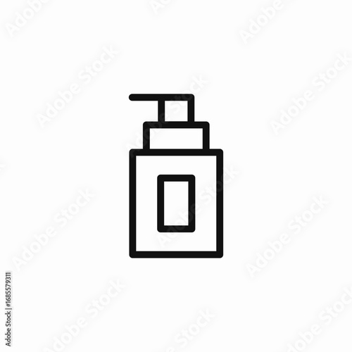 pump bottle dispenser  icon sign vector