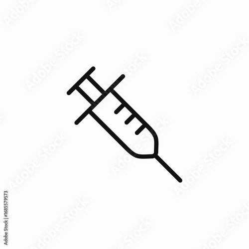 syringe injection icon sign vector
