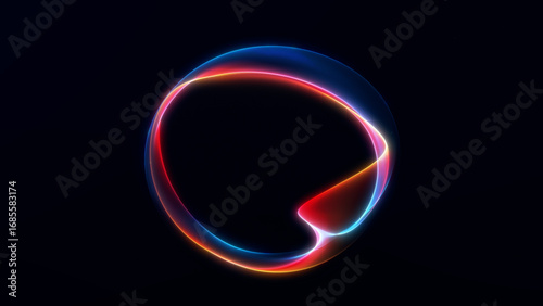 Minimal glowing sphere with soft gradient light on dark background, elegant futuristic illustration.