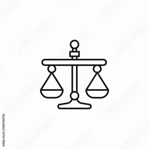 justice and law balance icon sign vector