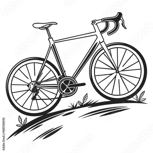 vintage bicycle vector illustration