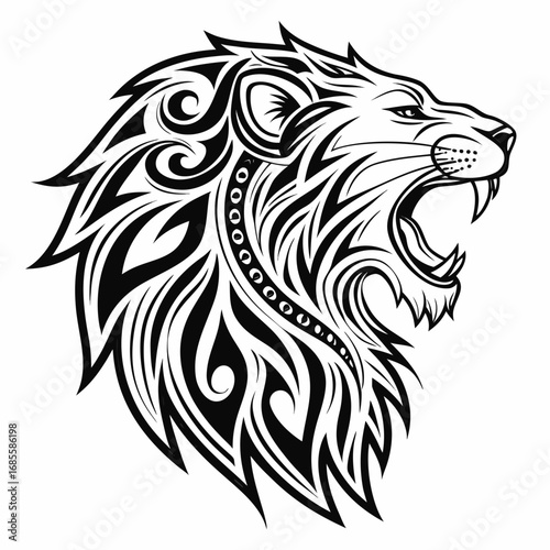lion head tattoo