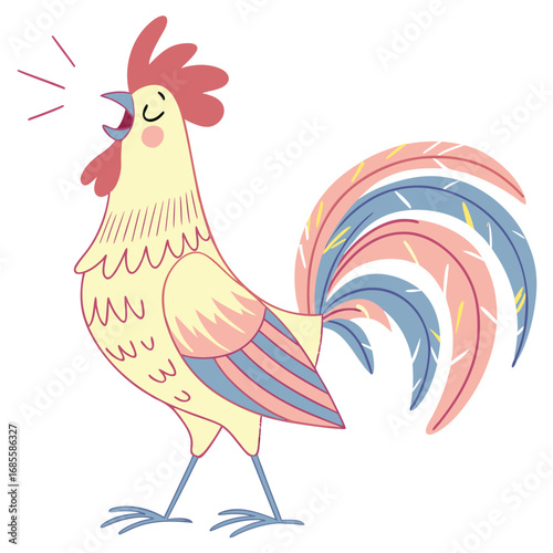 rooster in the form of a cock