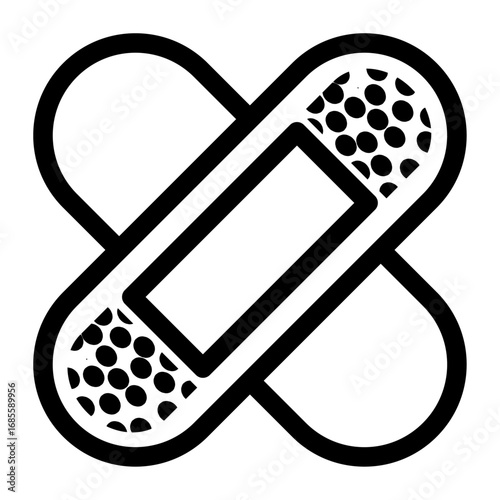 Medical Bandage Icon – First Aid Plaster Symbol