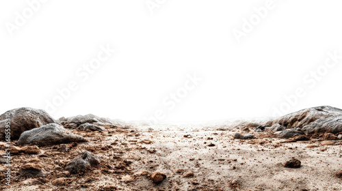 Dusty landscape horizon