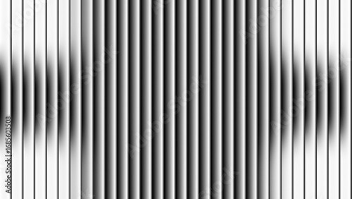 Abstract Background sleek and modern pattern of vertical, light gray bars with a subtle black gradient, creating a three-dimensional glass effect