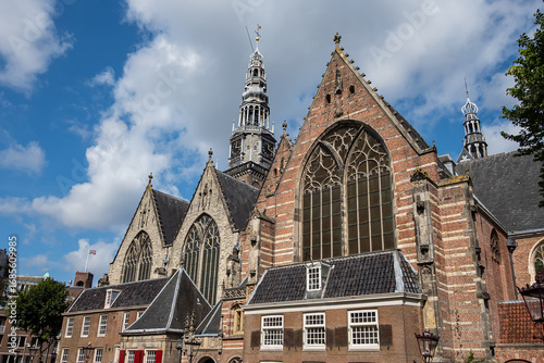 Bild auf Leinwand Amsterdam Old Church (Oude Kerk), oldest parish church, founded in 1213
