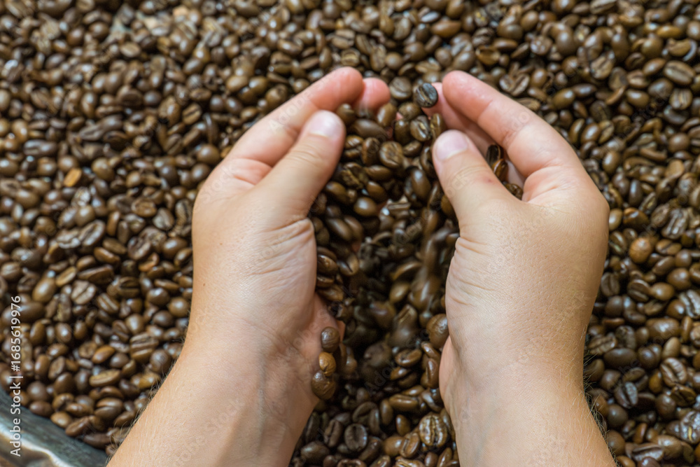 Fototapeta premium chicchi di caffè