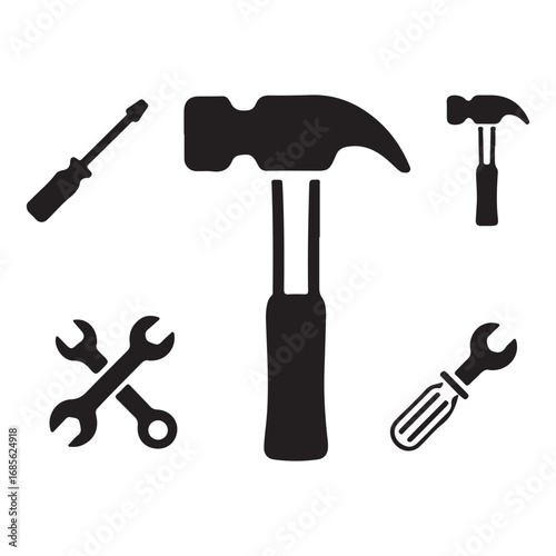 Hand tools vector collection