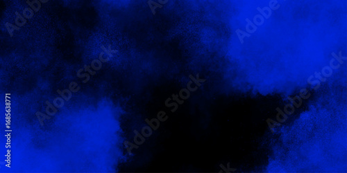 Abstract soft dark blue watercolor sky and clouds. grunge tint light blue and black watercolor background. Smooth Blue Cloud Overlay with a Dark Artistic Gradient.  Dark navy blue sky with black bg. 