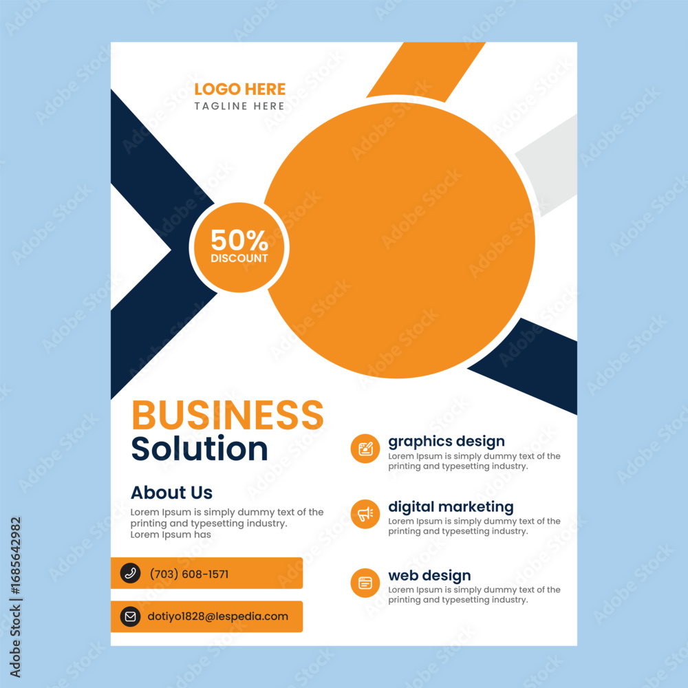 Fototapeta premium Corporate creative colorful business flyer template design set, abstract business flyer, vector template design or business poster template design
