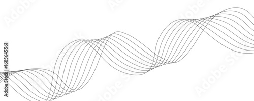 Abstract colorful wave line transparent background modern stream wave background.Smooth, dynamic curves overlap with transparent layers, creating a modern, futuristic.