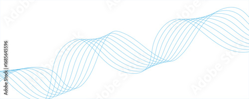 Abstract colorful wave line transparent background modern stream wave background.Smooth, dynamic curves overlap with transparent layers, creating a modern, futuristic.