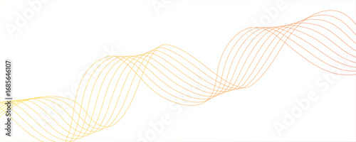 Abstract wave with gradient design, origami paper curves and linework. Ripple flow, modern minimal dynamic. Lines curve in fluid, harmonic motions with modern, minimalistic, and futuristic.