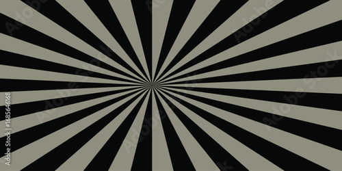 Abstract black and gray dark sun rays sunburst backdrop background. seamless retro vintage burst.. Pop art dark gray comic background.Vintage sunrays illustration swirl grunge backdrop line.