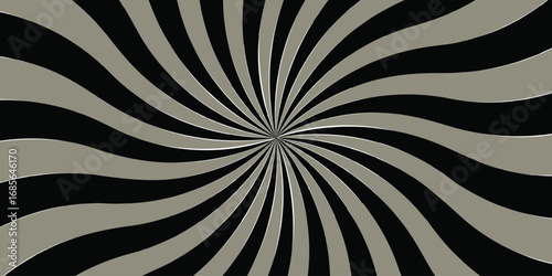 Abstract black and gray dark sun rays sunburst backdrop background. seamless retro vintage burst.. Pop art dark gray comic background.Vintage sunrays illustration swirl grunge backdrop line.